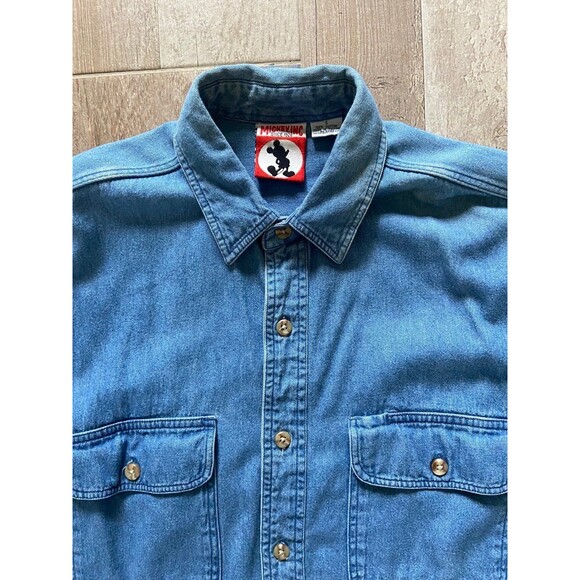 Vintage Disney Winnie the Pooh Embroidered Denim Shirt Size Small - Picture 5 of 8